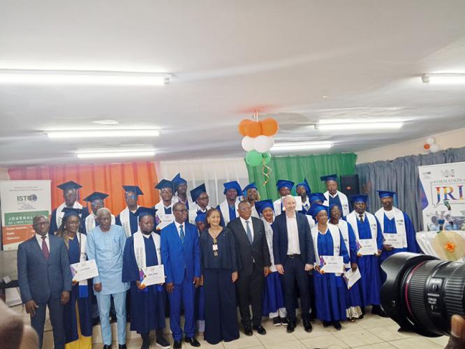 Côte d’Ivoire : Après leur formation à l‘ISTC / 5 membres de l'UPLCI désormais spécialistes en JRI